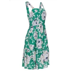 ELIZA J  Satin Floral Spring Midi Dress